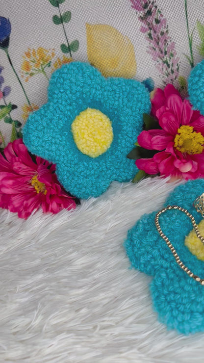 Turquoise Flower Coaster